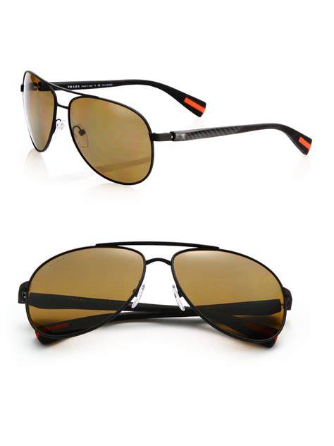 prada aviator style sunglasses|prada men's sunglasses polarized.